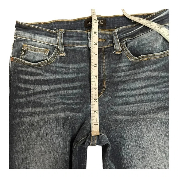 Judy Blue Relaxed Fit JB82102DK Dark Wash Ankle Stretch Jeans Womens size 7/28 - Picture 11 of 15